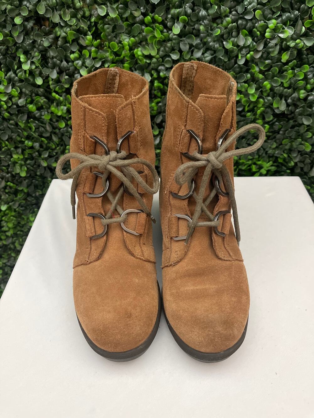 Sorel Wedge Ankle Boot Leather Lace up, Women’s Size 5